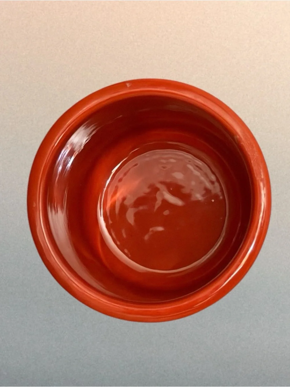 La Fermière Yogurt Rusty Orange Embossed Ceramic Crock Jar Ramekin